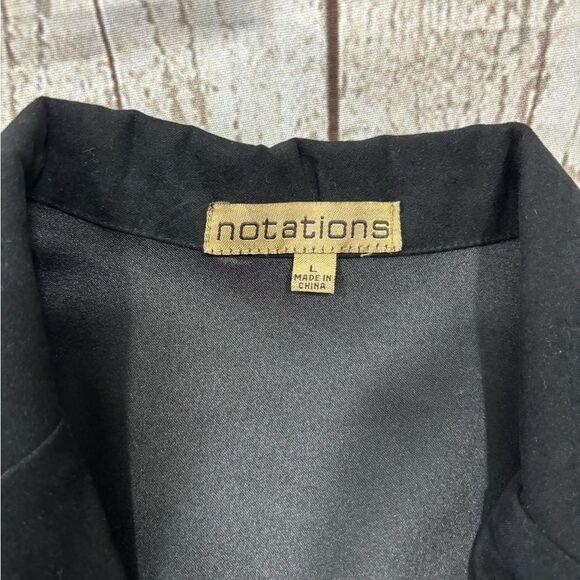 Black Women’s Blazer with Rust Metal Ring Pocket Detail Classic & Chic - Picture 3 of 7